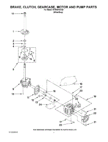 04 - Brake, Clutch, Gearcase, Motor And Pump Parts parts for Whirlpool Washer WTW5510VQ0 from AppliancePartsPros.com