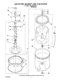 03 - Agitator, Basket And Tub Parts parts for Whirlpool Washer 3RLSQ8033SW2 from AppliancePartsPros.com