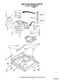 05 - Machine Base Parts parts for Whirlpool Washer 3RLSQ8600WW0 from AppliancePartsPros.com