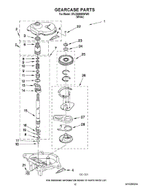 08 - Gearcase Parts parts for Whirlpool Washer 3RLSQ8600WW0 from AppliancePartsPros.com