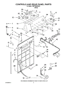 02 - Controls And Rear Panel Parts parts for Whirlpool Washer 7MWT98825WW1 from AppliancePartsPros.com