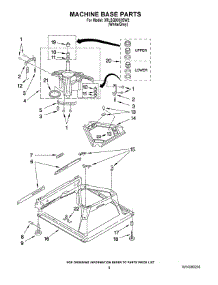 05 - Machine Base Parts parts for Whirlpool Washer 3RLSQ8033SW2 from AppliancePartsPros.com