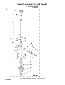 07 - Brake And Drive Tube Parts parts for Whirlpool Washer 3RLSQ8033SW2 from AppliancePartsPros.com