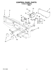 02 - Control Panel Parts parts for Whirlpool Washer LHW0050PQ4 from AppliancePartsPros.com