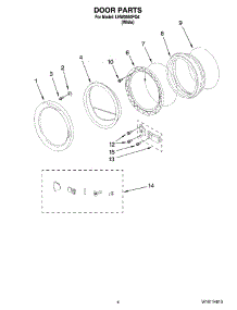 03 - Door Parts parts for Whirlpool Washer LHW0050PQ4 from AppliancePartsPros.com