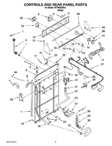02 - Controls And Rear Panel Parts parts for Whirlpool Washer WTW5505SQ1 from AppliancePartsPros.com
