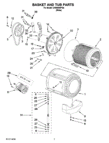 05 - Basket And Tub Parts parts for Whirlpool Washer LHW0050PQ4 from AppliancePartsPros.com