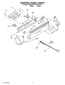 02 - Control Panel Parts parts for Whirlpool Washer CAM2742TQ0 from AppliancePartsPros.com
