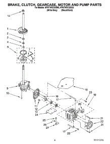 05 - Brake, Clutch, Gearcase, Motor And Pump Parts parts for Whirlpool Washer 4PWTW5725SW0 from AppliancePartsPros.com