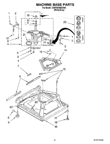 05 - Machine Base Parts parts for Whirlpool Washer 3XWTW5905SW0 from AppliancePartsPros.com