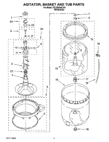 03 - Agitator, Basket And Tub Parts parts for Whirlpool Washer 8TLSQ9545LW1 from AppliancePartsPros.com
