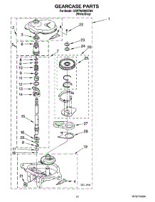 08 - Gearcase Parts, Optional Parts (Not Included) parts for Whirlpool Washer 3XWTW5905SW0 from AppliancePartsPros.com