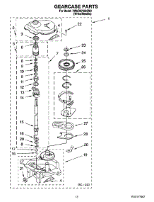 08 - Gearcase Parts, Optional Parts (Not Included) parts for Whirlpool Washer 7MWD87600SM0 from AppliancePartsPros.com
