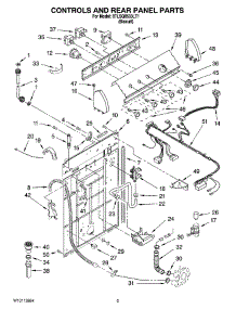 02 - Controls And Rear Panel Parts parts for Whirlpool Washer 8TLSQ8533LT1 from AppliancePartsPros.com