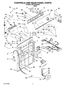 02 - Controls And Rear Panel Parts parts for Whirlpool Washer 3NWTW5505SQ0 from AppliancePartsPros.com