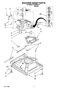 04 - Machine Base Parts parts for Whirlpool Washer 8TLSQ8533LT1 from AppliancePartsPros.com