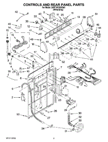 02 - Controls And Rear Panel Parts parts for Whirlpool Washer 3XWTW5705SW0 from AppliancePartsPros.com