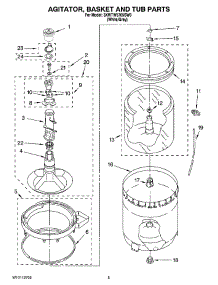 03 - Agitator, Basket And Tub Parts parts for Whirlpool Washer 3XWTW5705SW0 from AppliancePartsPros.com