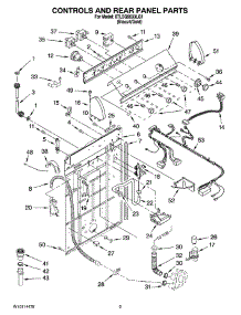 02 - Controls And Rear Panel Parts parts for Whirlpool Washer 8TLSQ9533LG1 from AppliancePartsPros.com