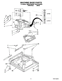 05 - Machine Base Parts parts for Whirlpool Washer 7MWT97940SB0 from AppliancePartsPros.com