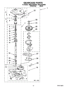 08 - Gearcase Parts, Optional Parts (Not Included) parts for Whirlpool Washer 7MWT97940SB0 from AppliancePartsPros.com
