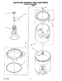 05 - Agitator, Basket And Tub Parts parts for Whirlpool Washer 8TCAP2762MQ0 from AppliancePartsPros.com