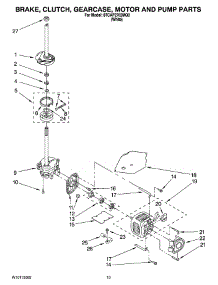 06 - Brake, Clutch, Gearcase, Motor And Pump Parts parts for Whirlpool Washer 8TCAP2762MQ0 from AppliancePartsPros.com