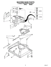 05 - Machine Base Parts parts for Whirlpool Washer WTW5790ST0 from AppliancePartsPros.com