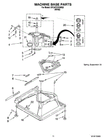 07 - Machine Base Parts parts for Whirlpool Washer 8TCAP2762MQ0 from AppliancePartsPros.com