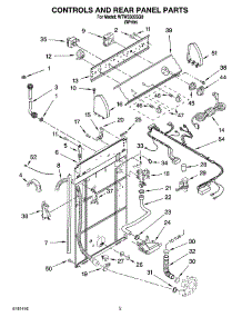 02 - Controls And Rear Panel Parts parts for Whirlpool Washer WTW5505SQ0 from AppliancePartsPros.com