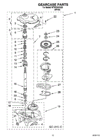 08 - Gearcase Parts, Optional Parts (Not Included) parts for Whirlpool Washer WTW5505SQ0 from AppliancePartsPros.com