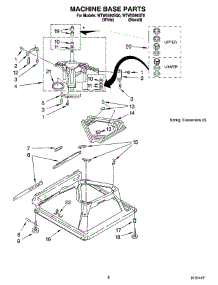 05 - Machine Base Parts parts for Whirlpool Washer WTW5590ST0 from AppliancePartsPros.com