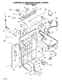 02 - Controls And Rear Panel Parts parts for Whirlpool Washer WTW5321SQ0 from AppliancePartsPros.com