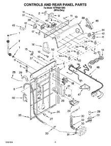 02 - Controls And Rear Panel Parts parts for Whirlpool Washer WTW5821SW0 from AppliancePartsPros.com