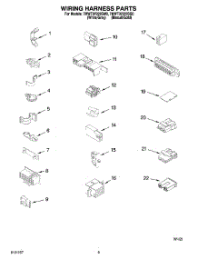 06 - Wiring Harness Parts parts for Whirlpool Washer 7MWT97920SG0 from AppliancePartsPros.com