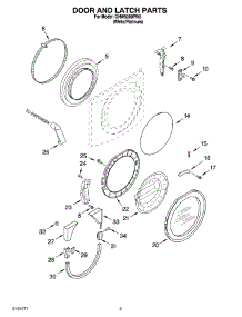 02 - Door And Latch Parts parts for Whirlpool Washer GHW9300PW2 from AppliancePartsPros.com