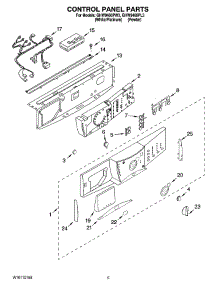 03 - Control Panel Parts parts for Whirlpool Washer GHW9460PL3 from AppliancePartsPros.com