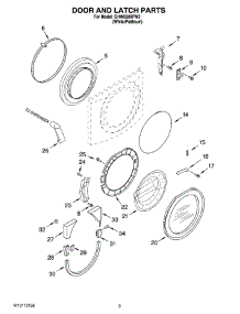 02 - Door And Latch Parts parts for Whirlpool Washer GHW9300PW3 from AppliancePartsPros.com