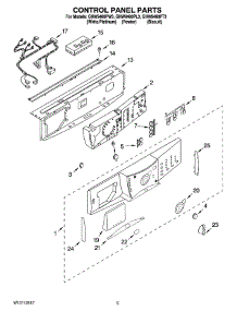 03 - Control Panel Parts parts for Whirlpool Washer GHW9400PT3 from AppliancePartsPros.com