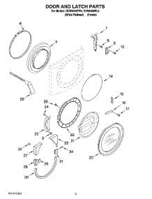 02 - Door And Latch Parts parts for Whirlpool Washer GHW9460PL4 from AppliancePartsPros.com