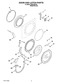 02 - Door And Latch Parts parts for Whirlpool Washer GHW9150PW4 from AppliancePartsPros.com