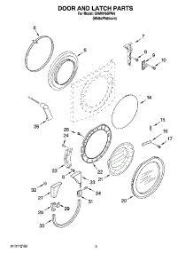 02 - Door And Latch Parts parts for Whirlpool Washer GHW9160PW4 from AppliancePartsPros.com