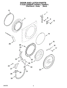 02 - Door And Latch Parts parts for Whirlpool Washer GHW9400PL2 from AppliancePartsPros.com
