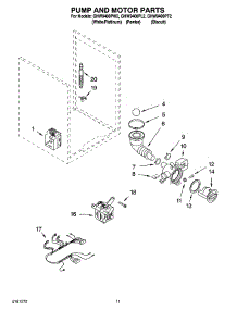 06 - Pump And Motor Parts, Optional Parts (Not Included) parts for Whirlpool Washer GHW9400PT2 from AppliancePartsPros.com