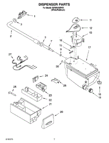 04 - Dispenser Parts parts for Whirlpool Washer GHW9160PW2 from AppliancePartsPros.com