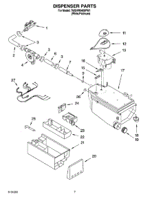 04 - Dispenser Parts parts for Whirlpool Washer 7MGHW9400PW1 from AppliancePartsPros.com