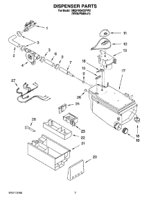 04 - Dispenser Parts parts for Whirlpool Washer 7MGHW9400PW2 from AppliancePartsPros.com