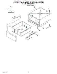 07 - Pedestal Parts (Not Included), Optional Parts (Not Included) parts for Whirlpool Washer 7MGHW9100MW0 from AppliancePartsPros.com