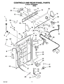 02 - Controls And Rear Panel Parts parts for Whirlpool Washer WTW5520SQ0 from AppliancePartsPros.com