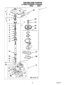 08 - Gearcase Parts, Optional Parts (Not Included) parts for Whirlpool Washer WTW5900SB0 from AppliancePartsPros.com